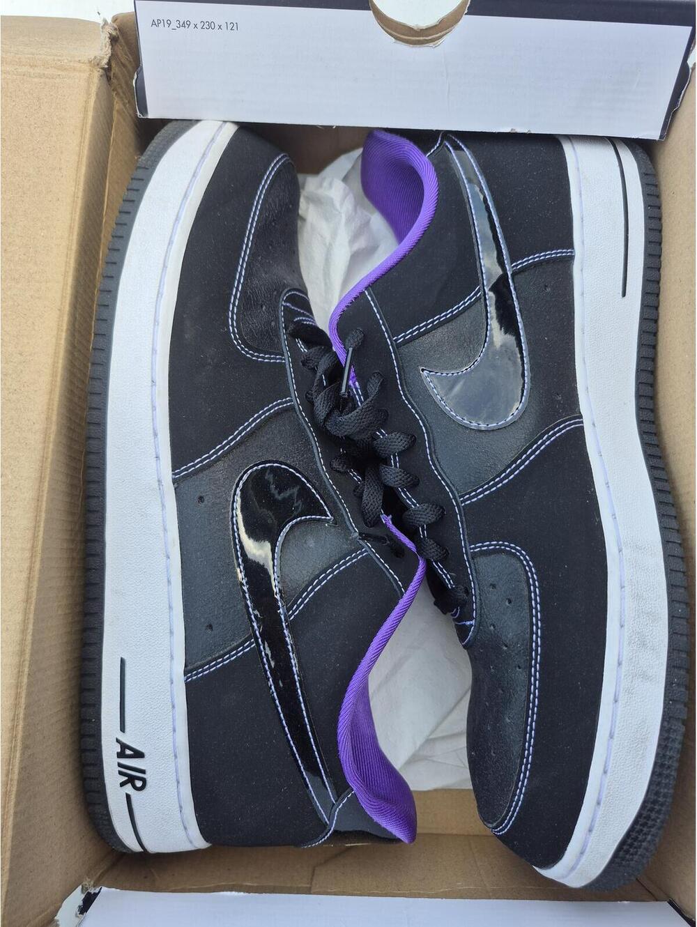 Nike Air Force 1 '07 LV8 EMB Black/Iron Grey-White Sneakers